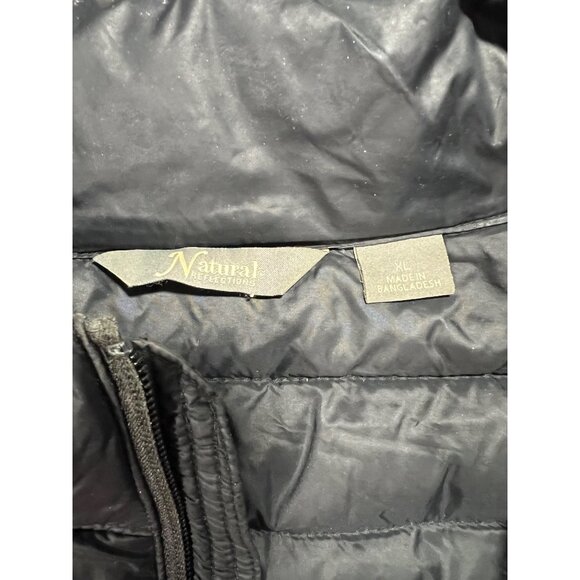 Natural Reflections Black Puffer Jacket XLC Mens Polyester & Nylon U3 - Picture 5 of 5